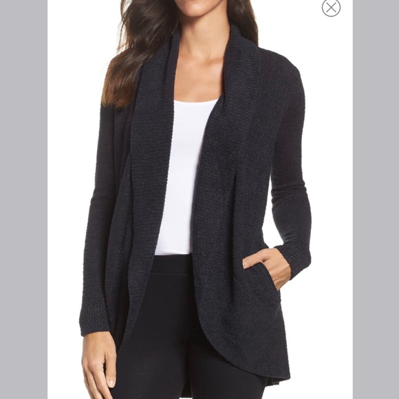 Barefoot Dreams Sweaters - Barefoot Dreams CozyChic Lite Circle (Black)